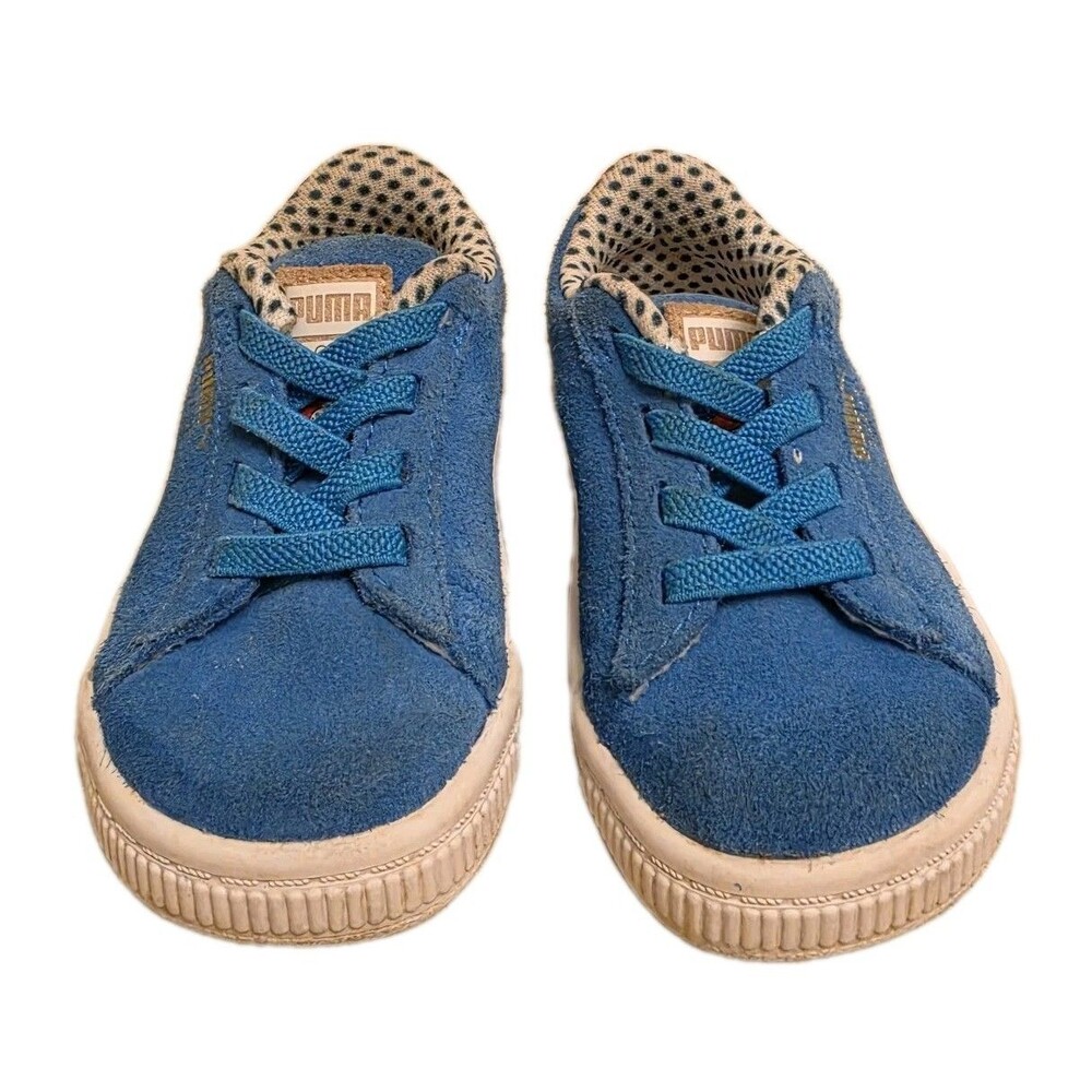 Puma Cookie Monster Blue Sued Sesame Street 50 Kids Shoes US Size 5C - Picture 3 of 11